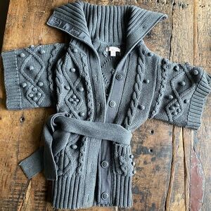 Stella McCartney for GapKids Knit Cardigan with Belt, Girls  size S (6-7)